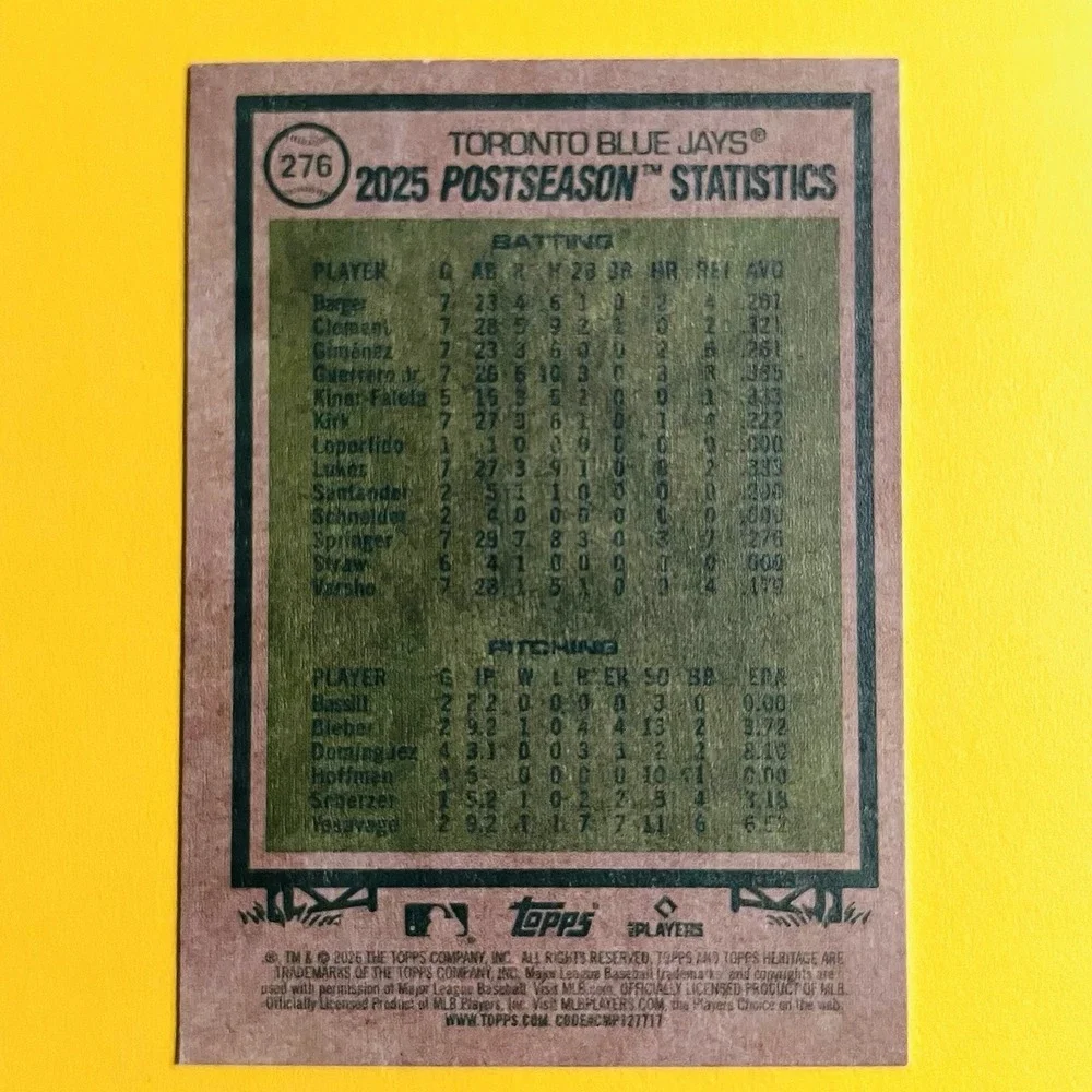 N/A 2026 topps